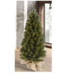 Home Accents Holiday 7.5 Ft Unlit Decorated Yonkers Pine Tree