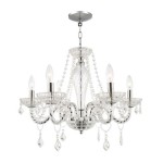 Home Decorators Collection 6 Light Chrome Crystal Chandelier