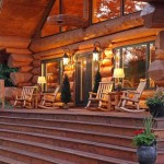 Log Cabin Front Porch Decorating Ideas